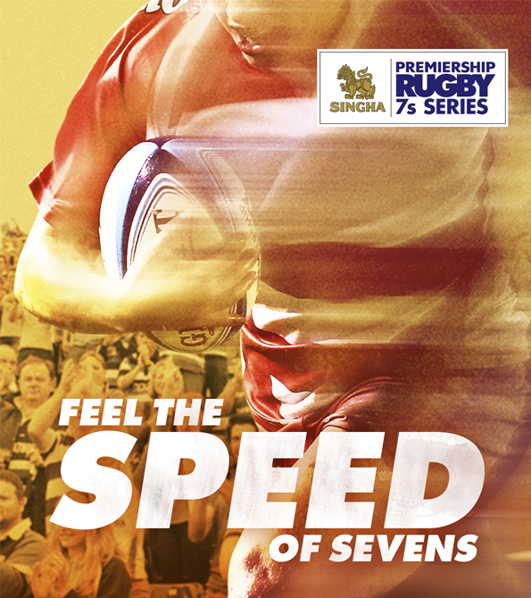 Poster promoting the Singha Sevens using Earnie Creative. Earnie creative design