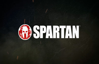 Spartan logo on black background. Earnie creative design